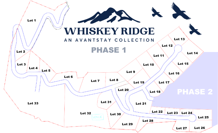 Whiskey Ridge - Lot Map - Phase 1
